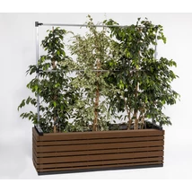 Magaságyás „L” műanyag burkolattal, BARNA