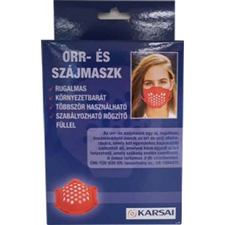 Orr és szájmaszk Piros