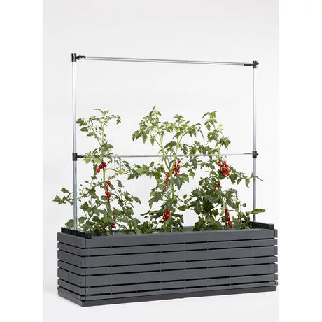 Magaságyás „L” műanyag burkolattal, ANTRACIT 